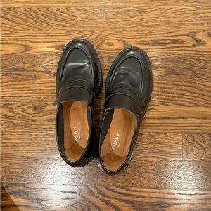 Jonak: Black Leather Loafers